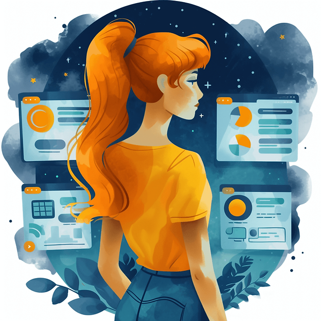 woman helped by ai agent